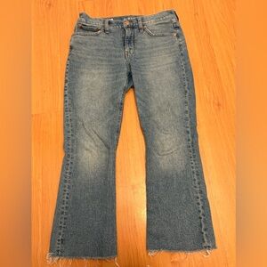J.Crew 9” Demi Cropped bootcut jeans size 28